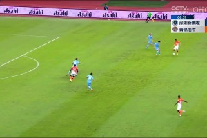 青島海牛2-0領先深圳新鵬城！康瓜點射破門建功